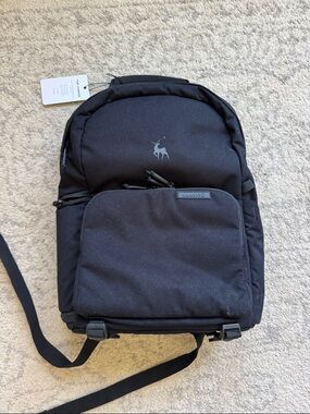 Brevite Black Camera  Backpack with Front Organizer